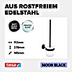 Tesa Moon WC-Bürstengarnitur (Mit Halterung, Metall, Schwarz) | BAUHAUS
