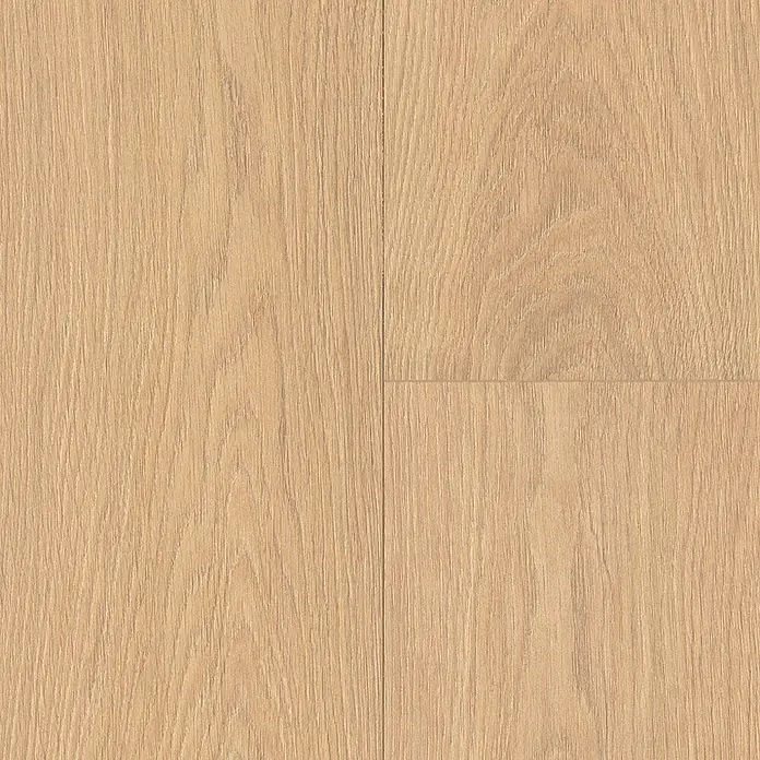 Krono Original Laminat Durastar - Natural Darcy Oak, Landhausdiele, 2.003 x 245 x 9 mm - Hellbrauner Laminatboden in Naturholzoptik mit sichtbaren Plankenlinien.