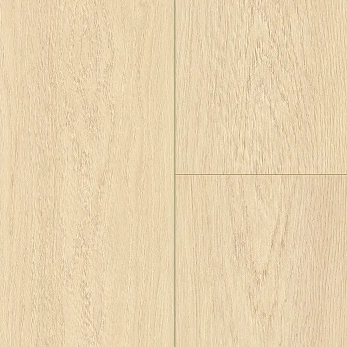 Krono Original Laminat Durastar - Cream Darcy Oak, Landhausdiele, 1.288 x 245 x 13 mm - Heller beigefarbener Laminatboden in Holzoptik mit natürlicher Maserung.