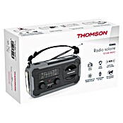 Thomson Radio de batería solar de emergencia RT280G (Gris, 8,8 x 16,8 x 7 cm, AM / FM / LINTERNA) | BAUHAUS