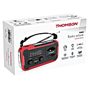 Thomson Radio de batería solar de emergencia RT280R (Rojo, 8,8 x 16,8 x 7 cm, AM / FM / LINTERNA) | BAUHAUS