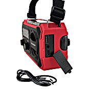 Thomson Radio de batería solar de emergencia RT280R (Rojo, 8,8 x 16,8 x 7 cm, AM / FM / LINTERNA) | BAUHAUS