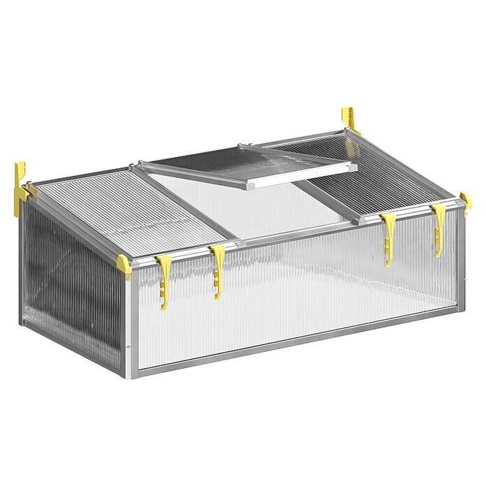 Juwel Frühbeet Premium-BIOSTAR 1500 (150 x 80 x 50 cm, Polycarbonat, Transparent/Gelb) | BAUHAUS