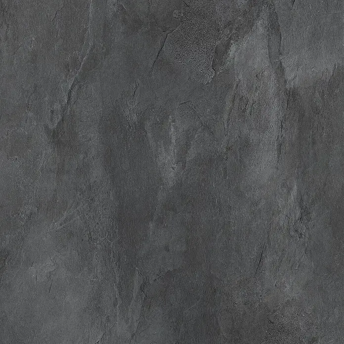 GEO Alu-Verbundplatte - 100 x 210 cm, Schiefer - Dunkelgraue Schiefertextur mit rauer, natürlicher Oberflächenvariation.