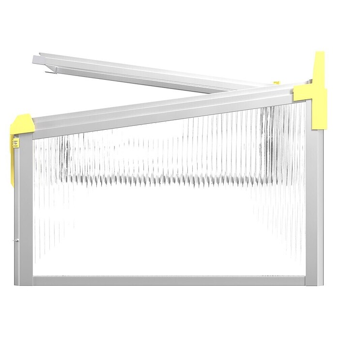 Juwel Frühbeet Premium-BIOSTAR 1500 (150 x 80 x 50 cm, Polycarbonat, Transparent/Gelb) | BAUHAUS