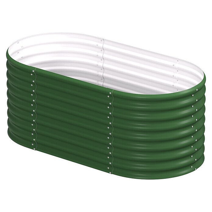 Vitavia Hochbeet Terra 630 (162 x 82 x 63 cm, Zincalume®, Seegras) | BAUHAUS
