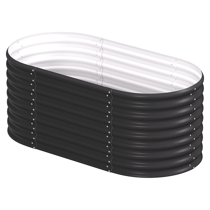 Vitavia Hochbeet Terra 630 (162 x 82 x 63 cm, Zincalume®, Schwarz) | BAUHAUS