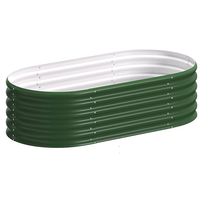 Vitavia Hochbeet Terra 401 (162 x 82 x 40,1 cm, Zincalume®, Seegras) | BAUHAUS