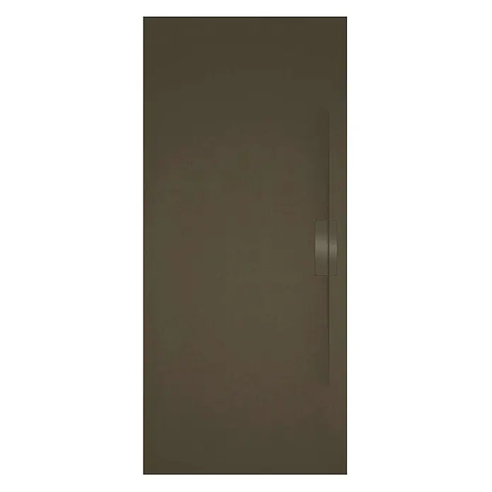 Poalgi Duschwanne Shile - L x B: 120 x 90 cm, Verbundwerkstoff, Braun - Dunkelbraune texturierte Duschwanne mit linearem Ablaufrost.