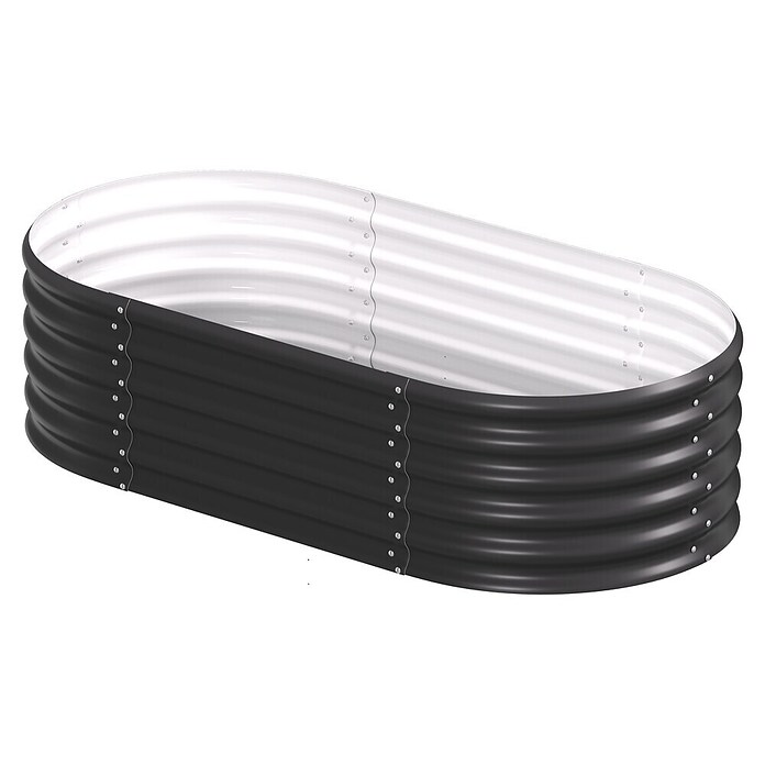 Vitavia Hochbeet Terra 401 (162 x 82 x 40,1 cm, Zincalume®, Schwarz) | BAUHAUS