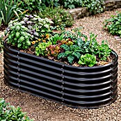 Vitavia Hochbeet Terra 401 (162 x 82 x 40,1 cm, Zincalume®, Schwarz) | BAUHAUS