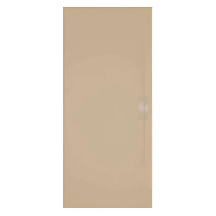 Poalgi Duschwanne Shile - L x B: 120 x 90 cm, Verbundwerkstoff, Beige - Beige Duschwanne mit integrierter transparenter Ablaufabdeckung.