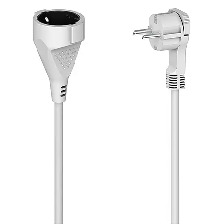 Hama  Verlängerungskabel 00223242 mit Schutzkontakt Flachstecker
