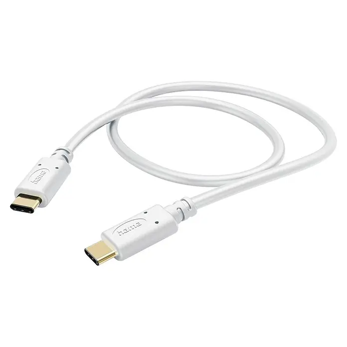 Hama USB-Kabel 00201592 Ladekabel USB-C - USB-C - 1,5 m, Weiß - Weißes Hama USB-C auf USB-C Kabel zur Datenübertragung und zum Laden.