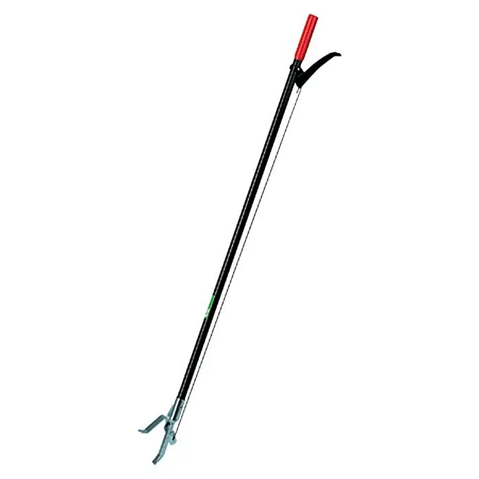 Freund Victoria Greifzange - Länge: 87 cm, Aluminium - Dieser Greifarmheber hat einen roten Griff und silberne Zangen. Er eignet sich ideal, um Gegenstände aus großer Entfernung zu greifen.