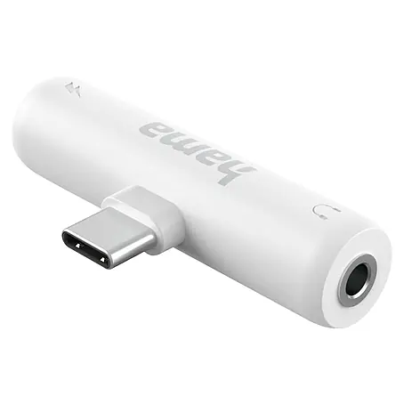 Hama  Audio-Adapter 00201723 Audio-Adapter USB-C - 35-mm-Klinke USB-C PD inkl. Ladefunktion