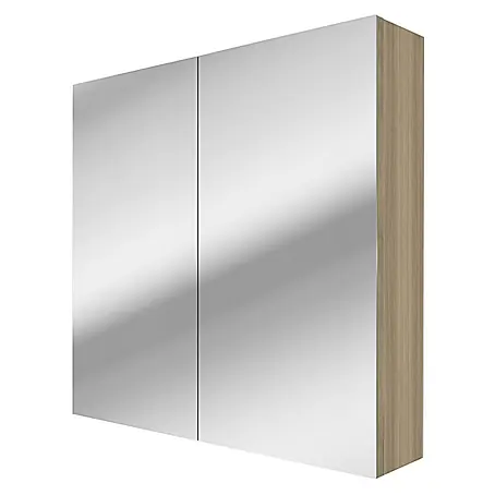 AcquaVapore  Spiegelschrank Fertigdusche City-SPS-B080-F09-LED-EBox