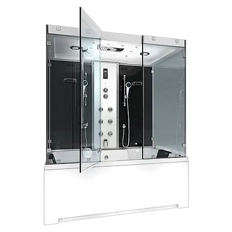 AcquaVapore  Komplettdusche Dampfdusche K80-SW-EH-A-EC