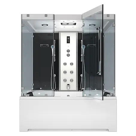 AcquaVapore  Komplettdusche Dampfdusche K80-SW-EH-B