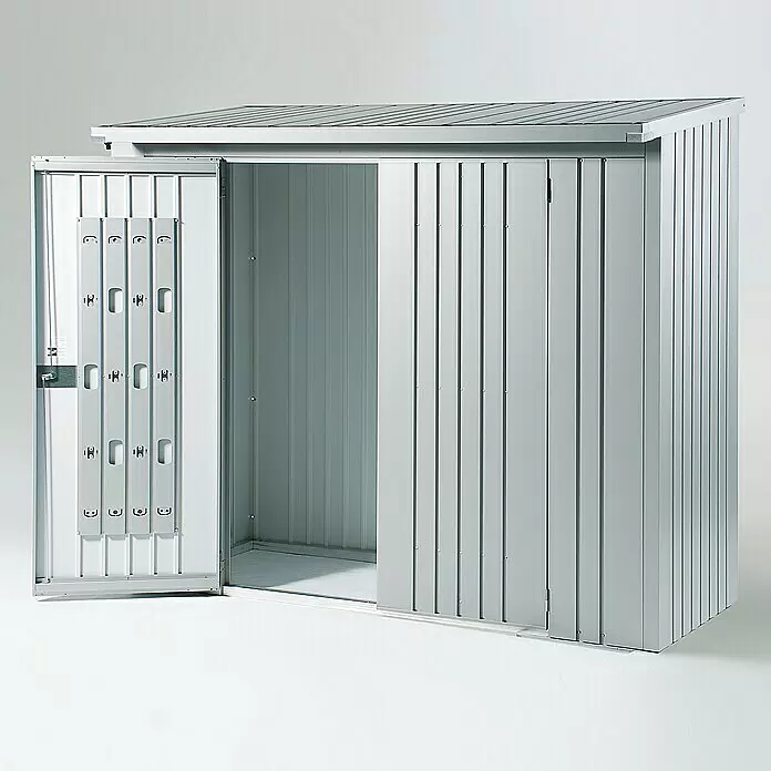Biohort WoodStock Türpaket WoodStock - Passend für: Biohort Kaminholzlager WoodStock 230, Material: Stahl, Silber Metallic - Stimmungsaufnahme