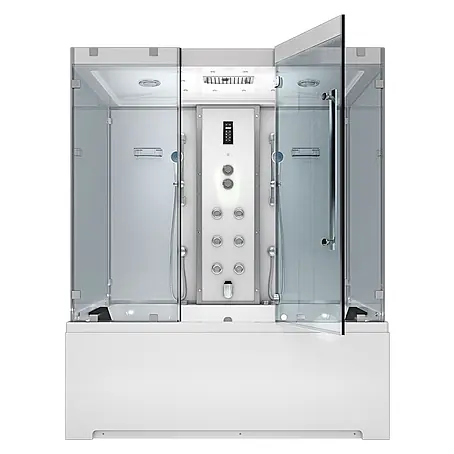 AcquaVapore  Komplettdusche Dampfdusche K80-WS-EH-B-SC