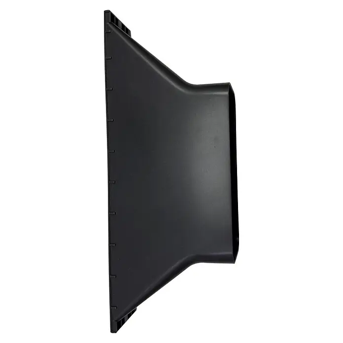 Wolkenstein Abluftadapter WDA-KS3 - 7 x 41,5 x 18 cm - Schwarzer trapezförmiger Luftkanaladapter aus Kunststoff.