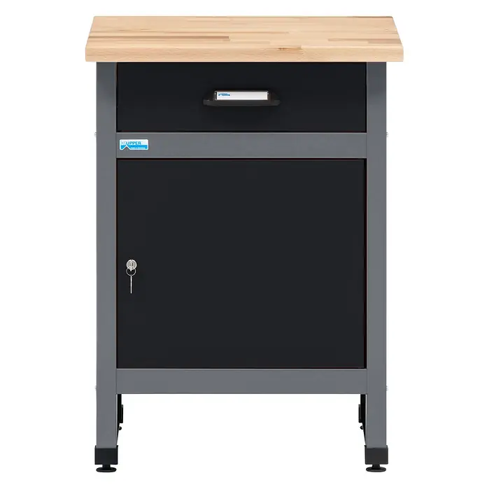 Küpper Werkbank-Beistelltisch - L x B x H: 60 x 60 x 84 cm, Anzahl Schubladen: 1 Stk.