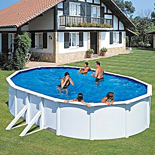 myPool Feeling Stahlwand-Pool (L x B x H: 500 x 300 x 120 cm, 16.000 l, Weiß)