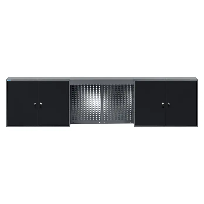 Küpper Hängeschrank - Schwarz/Anthrazit, L x B x H: 240 x 20 x 60 cm