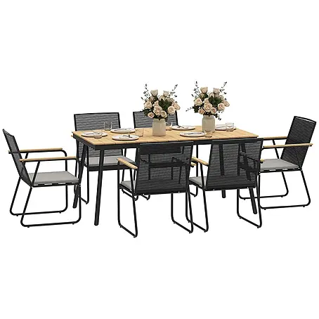 Outsunny  Gartentisch-Set