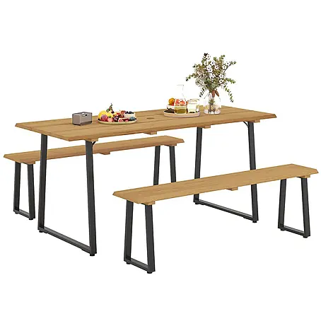 Outsunny  Gartentisch-Set
