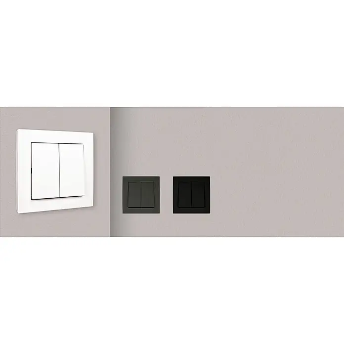 Panasonic Serienschalterwippe - Anthrazit, Kunststoff, Unterputzmontage - Weiße, dunkelgraue und schwarze Wandlichtschalter.