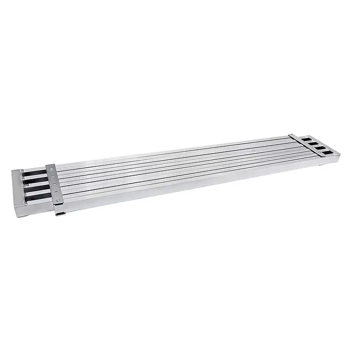 Hymer Arbeitsplattform Alu-Teleskop-Diele 1,79-2,9m Länge - Aluminium - Ausziehbare Aluminium-Gerüstbohle mit rutschfester Oberfläche.