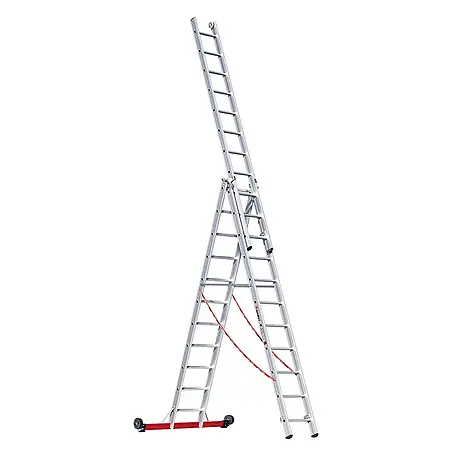 Euroline  Mehrzweckleiter Premium 30778 Mehrzweckleiter 3-teilig 3x11 Sprossen