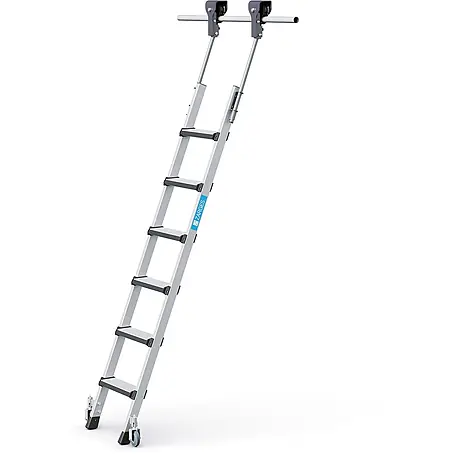 Zarges  Mehrzweckleiter Regalleiter fahrbar Comfortstep Trec LH 6 Stufen