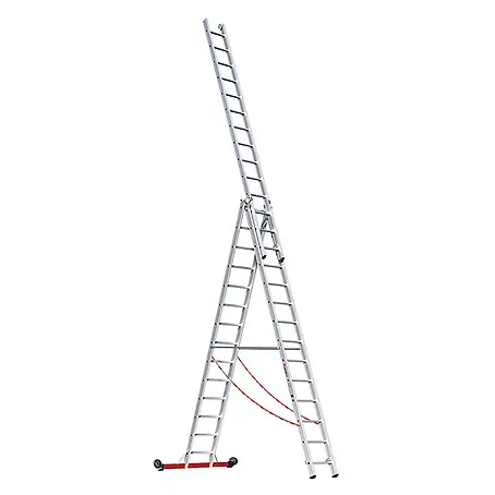 Euroline  Mehrzweckleiter Premium 30778 Mehrzweckleiter 3-teilig 3x14 Sprossen