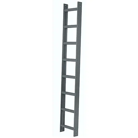 Iller Leiter  Dachleiter Aluminium Dach mit hochwertiger Pulverbeschichtung 14 Sprossen Alu Blank