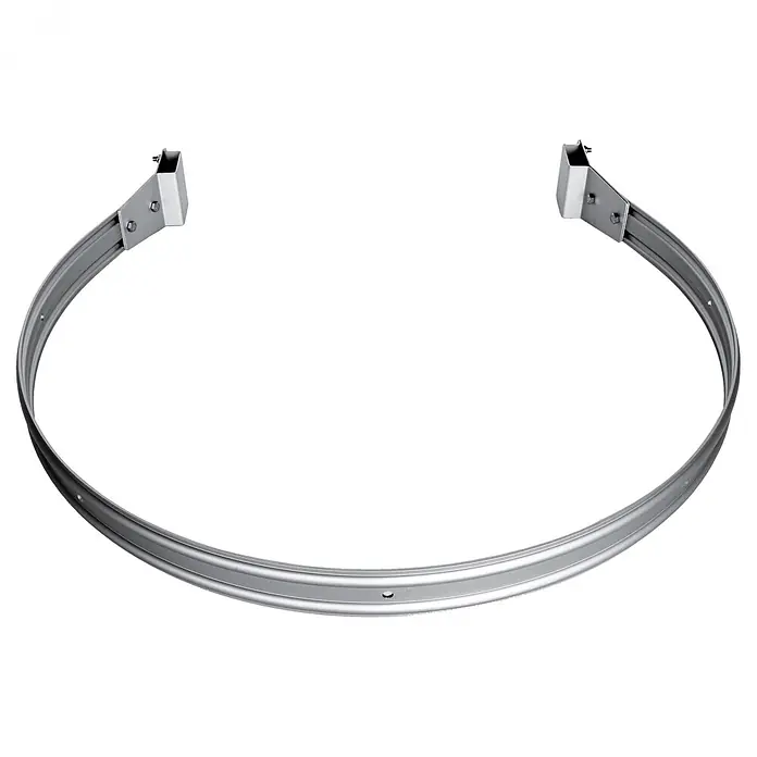 Euroline Mehrzweckleiter Rückenschutzbügel 700mm Aluminium blank - Aluminium - Silberfarbener U-förmiger Metall-Montagebügel mit Endbefestigungen.