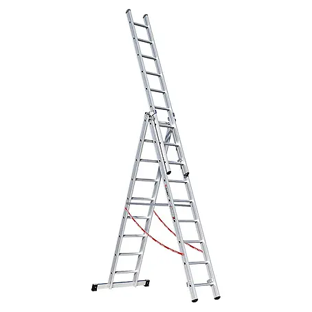 Euroline  Mehrzweckleiter Premium 307 Mehrzweckleiter 3x9 Sprossen