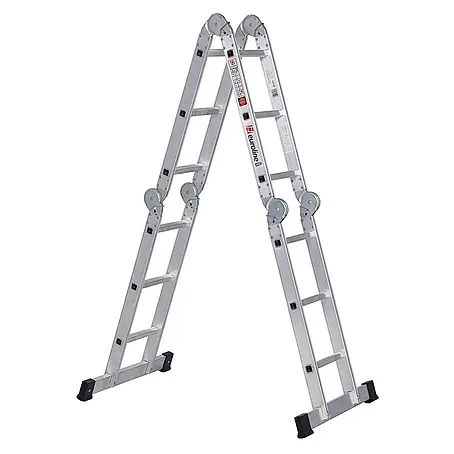 Euroline  Mehrzweckleiter Premium 304 Klappleiter 4x3 Sprossen