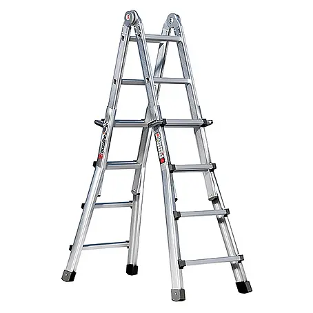 Euroline  Mehrzweckleiter Premium 31601 Vario-Klappleiter 4x4 Sprossen
