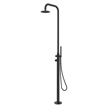 Ideal Eichenwald  Pooldusche Modell 70 Gartendusche Juist in Schwarz