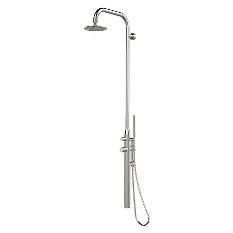 Ideal Eichenwald  Pooldusche Modell 70 Gartendusche Juist wandmontiert