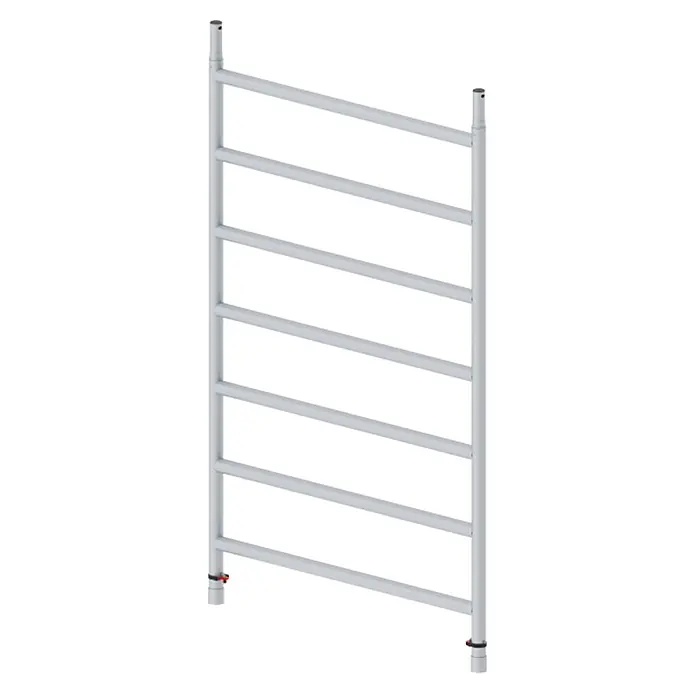 Altrex Rollgerüst Aufbaurahmen RS TOWER 5 breit 1,35m Breite 7 Sprossen -  - Hellgrauer Metall-Handtuchheizkörper mit sieben Querstreben und Anschlüssen.