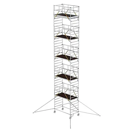MUNK Rollgerüst SG mit Doppelplattform 1,35x2,45m und Ausleger 13,47m AH