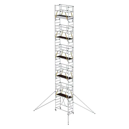 Munk  Rollgerüst Klappgerüst SG 0,75x1,80m mit Ausleger und Sicherheitsgeländer 11,89m AH