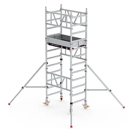 Altrex  Rollgerüst MiTower 1-Personen-Gerüst Aluminium mit Holz-Plattform 0,75x1,27m 4,20m AH