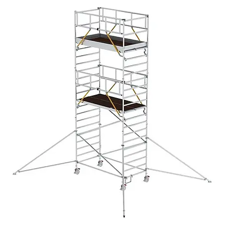 Munk  Rollgerüst Rollgerüst SG mit Doppelplattform 1,35x2,45m und Ausleger 7,59m AH