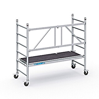 Zarges Rollgerüst Klappgerüst PaxTower 1T Grundpaket, 2,55m AH (DIN EN 1004:2004) (Arbeitshöhe: 2.550 m)
