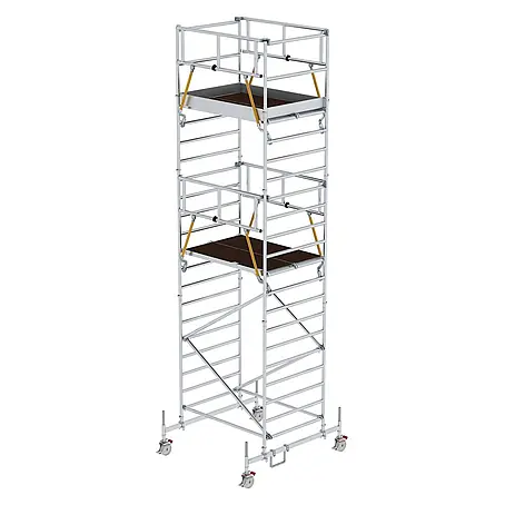 Munk  Rollgerüst Rollgerüst SG mit Doppelplattform 1,35x1,80m Plattform 7,78m AH